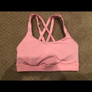 Lululemon size 4 pink sports bra